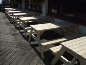 Pub Garden Tables | Cafe Picnic Tables | Picnic Tables hand built by Wells Timber Products