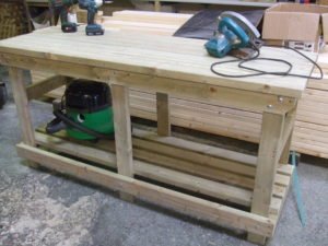 Custom Heavy Duty Wooden Workbenches by Wells Timber Products