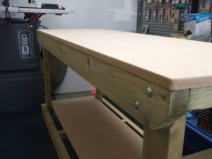 6 ft mdf topped heavy duty workbench from wells timber products